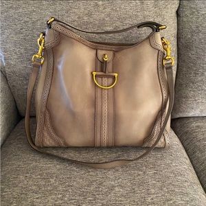 Authentic Gucci Duilio Broque Leather Bag